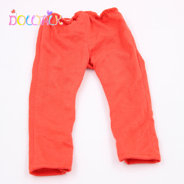 4 stylowe spodnie dla lalki Fit 43 cm Baby - ubranka z kwiatowym wzorem dla lalek 18 cali i 1/3 Bdj - Wianko - 5