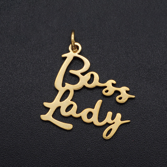 5szt. Boss Lady Charms ze stali nierdzewnej - celebrytki do tworzenia biżuterii DIY o małym rozmiarze - Wianko - 6