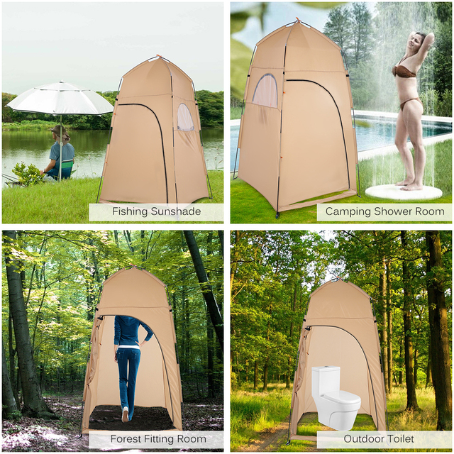 Namiot przenośny TOMSHOO Outdoor - prysznic, wanna, toaleta, schronisko, przymierzalnia - Wianko - 22