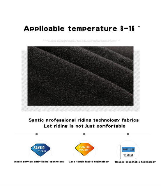 Spodnie rowerowe zimowe Santic dla kobiet - termiczne, wyściełane, długie, z 4D poduszką, odblaskowe, MTB Ciclismo - Wianko - 4