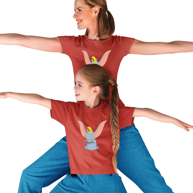 Disney rodzina pasujące ubrania Dumbo - Kawaii wzór, lato, t-shirty - wygodne i trendy - Wianko - 10