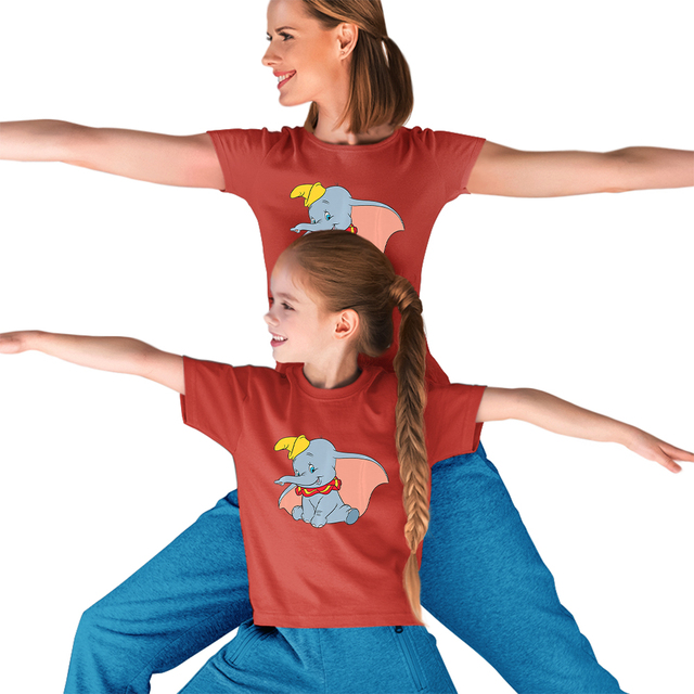 Disney rodzina pasujące ubrania Dumbo - Kawaii wzór, lato, t-shirty - wygodne i trendy - Wianko - 12