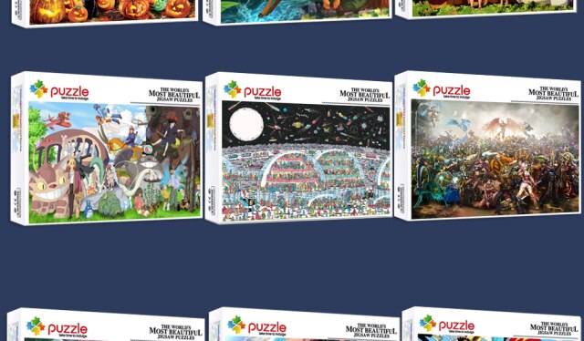 Drewniane Puzzle Jigsaw 1000 sztuk 75x50CM - animacja Cartoon, zabawka edukacyjna dla dorosłych - Wianko - 3