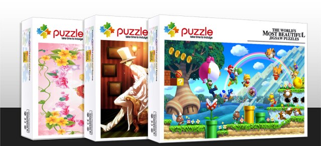 Drewniane Puzzle Jigsaw 1000 sztuk 75x50CM - animacja Cartoon, zabawka edukacyjna dla dorosłych - Wianko - 1