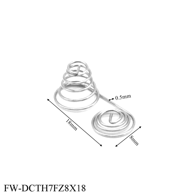 6 sztuk AAA sprężynowych baterii FineWe z ujemną i dodatnią cewką niklowo-stożkowej - Wianko - 9