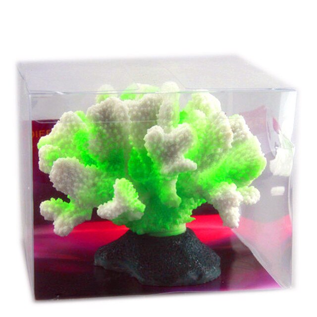 Dekoracja akwarium - sztuczny kwiat koral, świecący, tło 3D - Wianko - 8