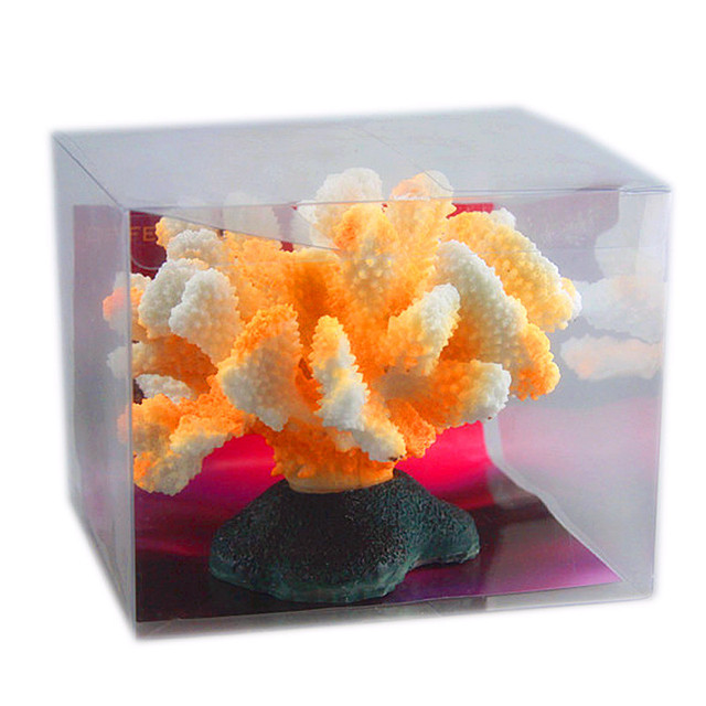 Dekoracja akwarium - sztuczny kwiat koral, świecący, tło 3D - Wianko - 7