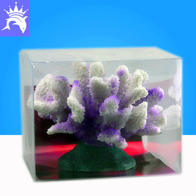 Dekoracja akwarium - sztuczny kwiat koral, świecący, tło 3D - Wianko - 2