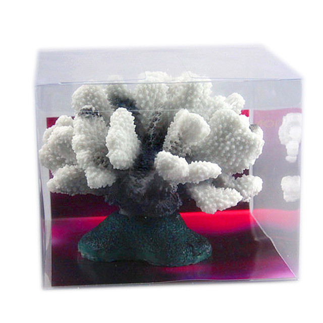 Dekoracja akwarium - sztuczny kwiat koral, świecący, tło 3D - Wianko - 6