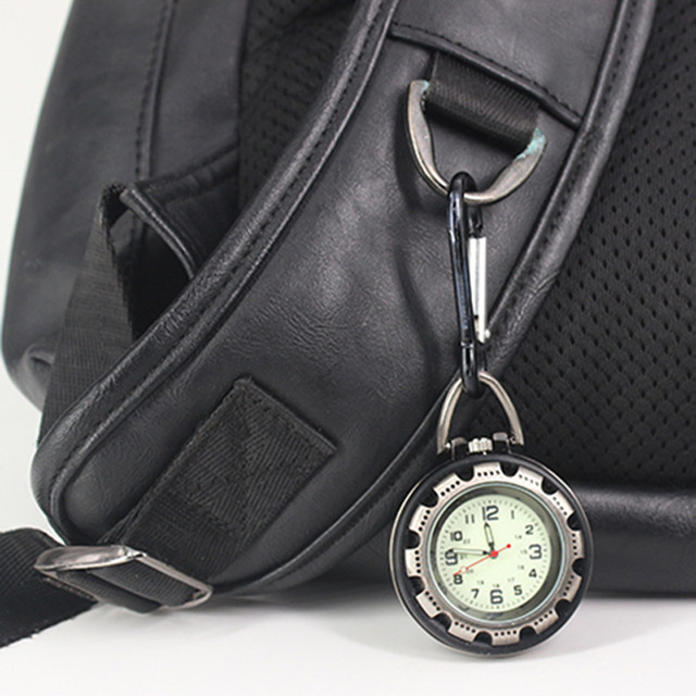 Zegarek kieszonkowy ze stali nierdzewnej Luminous w kształcie alpinizmu, wysokiej jakości dla mężczyzn i kobiet - Wianko - 10
