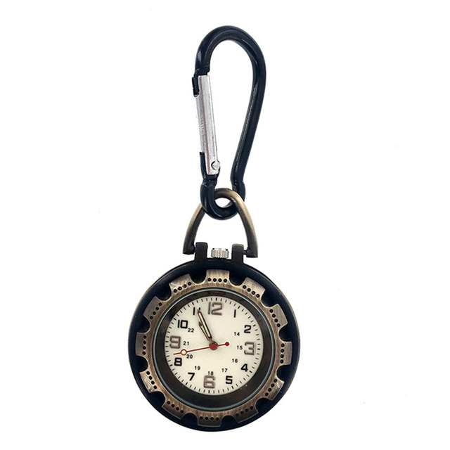 Zegarek kieszonkowy ze stali nierdzewnej Luminous w kształcie alpinizmu, wysokiej jakości dla mężczyzn i kobiet - Wianko - 4