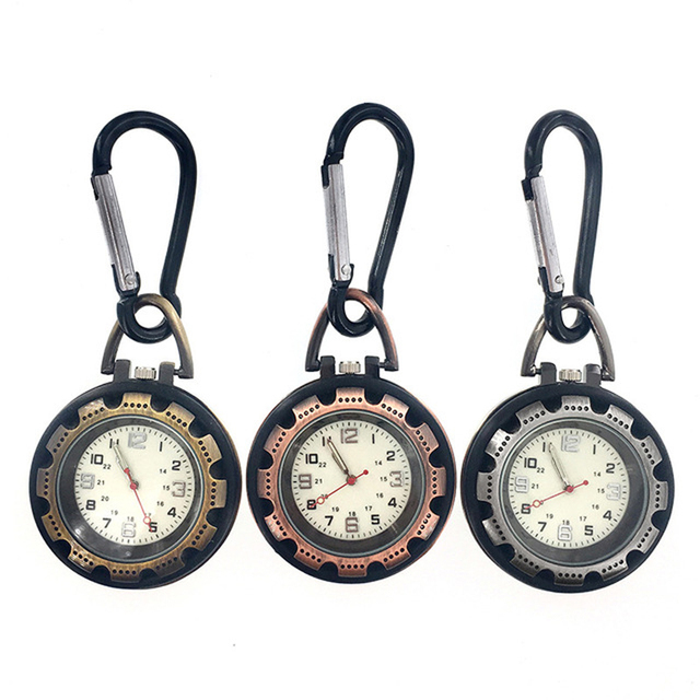 Zegarek kieszonkowy ze stali nierdzewnej Luminous w kształcie alpinizmu, wysokiej jakości dla mężczyzn i kobiet - Wianko - 3