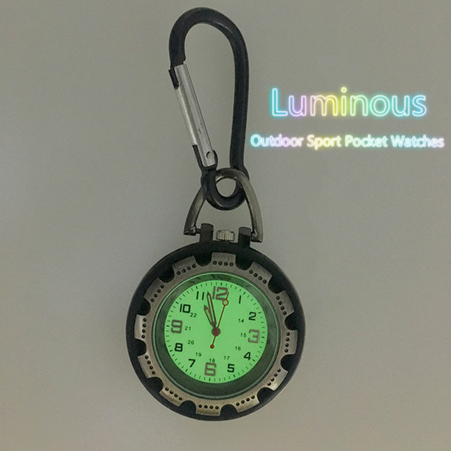 Zegarek kieszonkowy ze stali nierdzewnej Luminous w kształcie alpinizmu, wysokiej jakości dla mężczyzn i kobiet - Wianko - 11