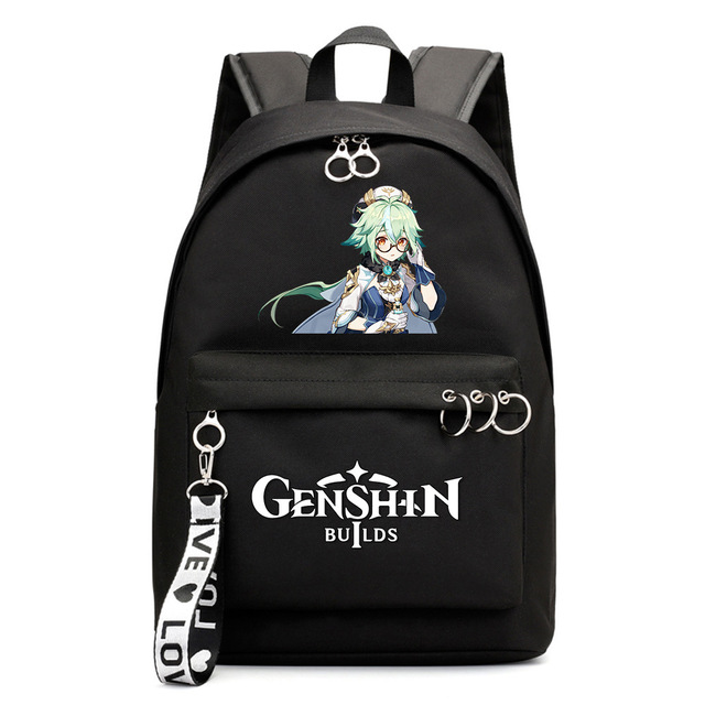 Genshin Impact - Plecak szkolny na ramię dla fanów Anime - Wianko - 13