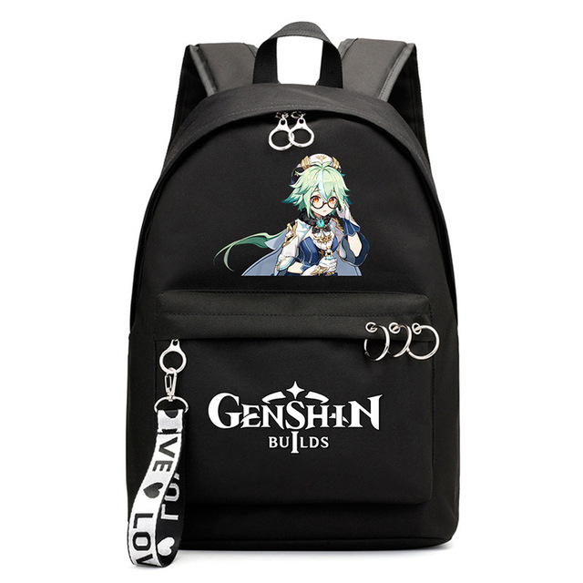 Genshin Impact - Plecak szkolny na ramię dla fanów Anime - Wianko - 16