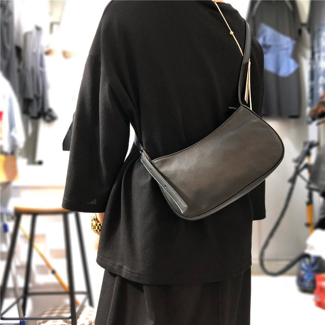 Czarna torba na ramię z naturalnej skóry wołowej w stylu retro - Wianko - 10