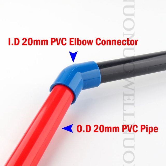 45-stopniowe złącze PVC do połączeń rurowych 20-50mm (2-20 sztuk) szare kolanka dla zbiorników rybnych - Wianko - 11