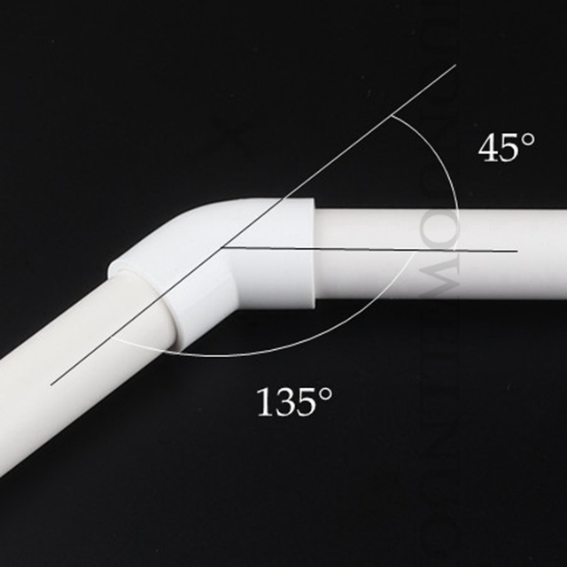 45-stopniowe złącze PVC do połączeń rurowych 20-50mm (2-20 sztuk) szare kolanka dla zbiorników rybnych - Wianko - 10