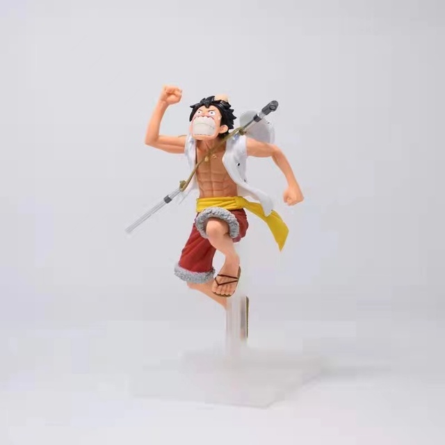 Figurka akcji - 17cm Małpa D Luffy Portgas D Ace Sabo Brothers Anime Model PVC - Wianko - 2