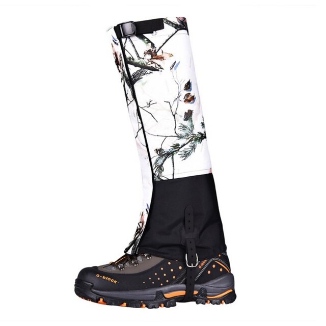 Narciarskie legginsy ochronne na nogi - Outdoor Hiking, alpinizm, śnieg, kamuflaż, oddychające, wodoodporne, wiązane - Wianko - 4
