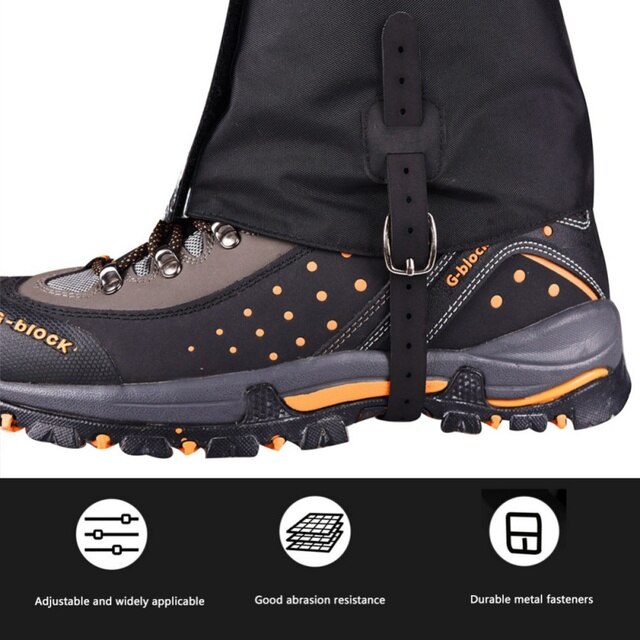 Narciarskie legginsy ochronne na nogi - Outdoor Hiking, alpinizm, śnieg, kamuflaż, oddychające, wodoodporne, wiązane - Wianko - 5