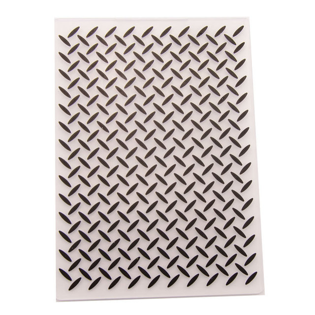 DIY plastikowe foldery z wytłoczonym wzorem - geometryczne tło do scrapbookingu i tworzenia kartek - Wianko - 2