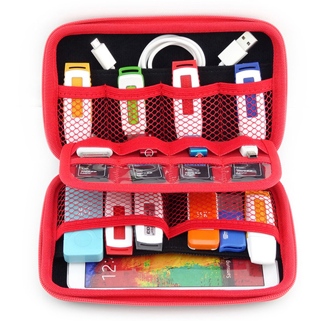 Przenośna torba podróżna na dysk twardy, telefon, pamięć Flash USB, słuchawki, klucz USB zdrowia, karta SD - Wianko - 2