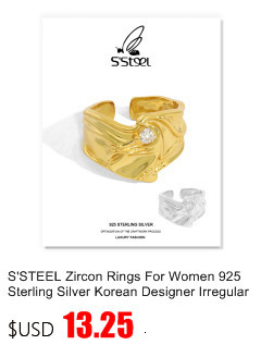 Pierścień S'STEEL z wydrążonym projektem, wykonany z srebra 925 dla kobiet - minimalizm i luksus w biżuterii ślubnej 2021 - Wianko - 38