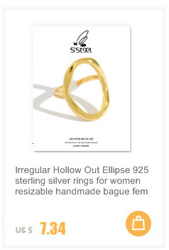 Pierścień S'STEEL z wydrążonym projektem, wykonany z srebra 925 dla kobiet - minimalizm i luksus w biżuterii ślubnej 2021 - Wianko - 4