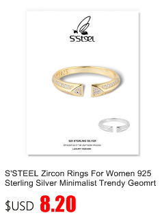 Pierścień S'STEEL z wydrążonym projektem, wykonany z srebra 925 dla kobiet - minimalizm i luksus w biżuterii ślubnej 2021 - Wianko - 34