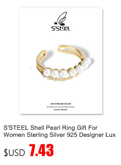 Pierścień S'STEEL z wydrążonym projektem, wykonany z srebra 925 dla kobiet - minimalizm i luksus w biżuterii ślubnej 2021 - Wianko - 40
