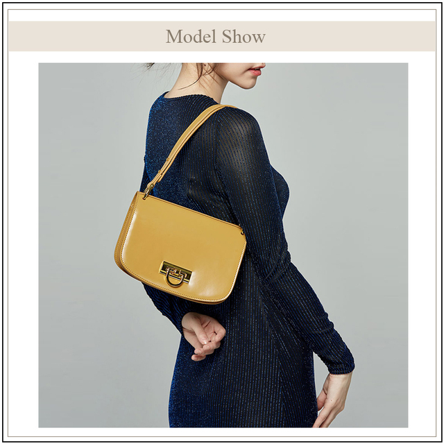 Nowa torba na ramię dla kobiet 2021 - AVRO's MODA, prawdziwa skóra, luksusowa, Messenger, siodło, klapowa - Wianko - 13