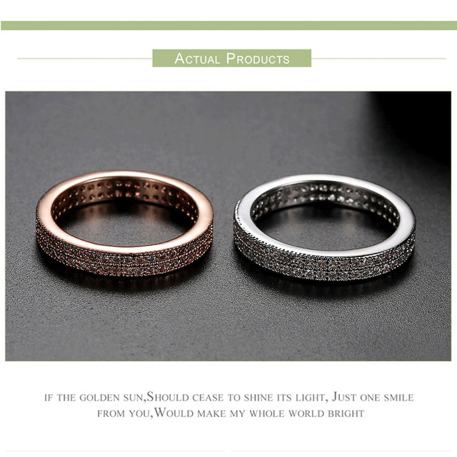 Błyszczące pierścionki z cyrkonami z mikro-kubic betonu dla kobiet i mężczyzn, biżuteria ozdobna na przyjęcia i śluby - Wianko - 4