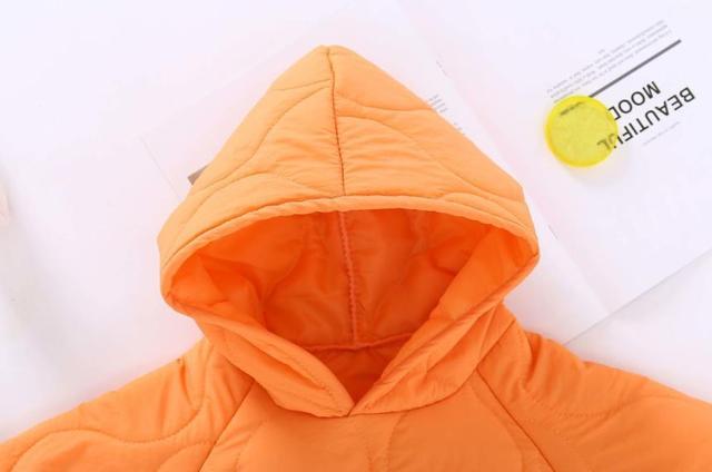 Jesienno-zimowe zestawy ubrań dla dzieci w wieku 1-5 lat: bawełniany płaszcz z kapturem i spodnie - Wianko - 11