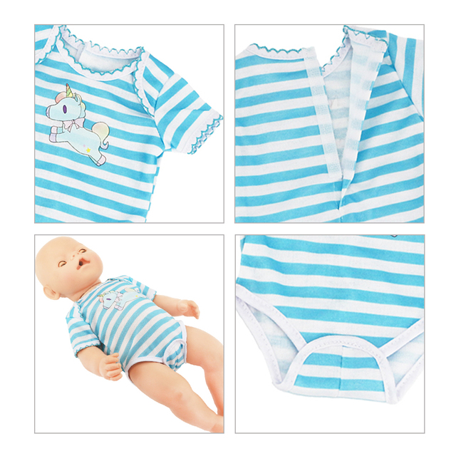 Bluza kołdra dla noworodka Baby Alive Nenuco 43cm, ubranka dla lalki 18 Cal Reborn Girl z kapeluszem - Wianko - 7