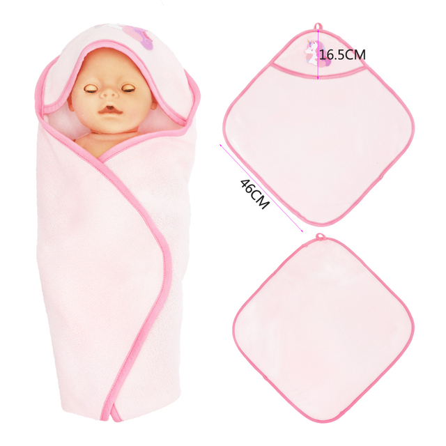 Bluza kołdra dla noworodka Baby Alive Nenuco 43cm, ubranka dla lalki 18 Cal Reborn Girl z kapeluszem - Wianko - 2