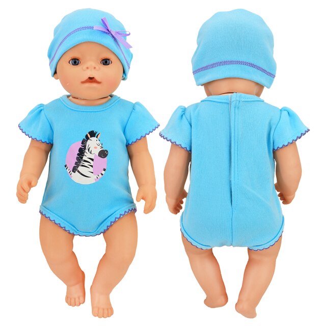 Bluza kołdra dla noworodka Baby Alive Nenuco 43cm, ubranka dla lalki 18 Cal Reborn Girl z kapeluszem - Wianko - 5