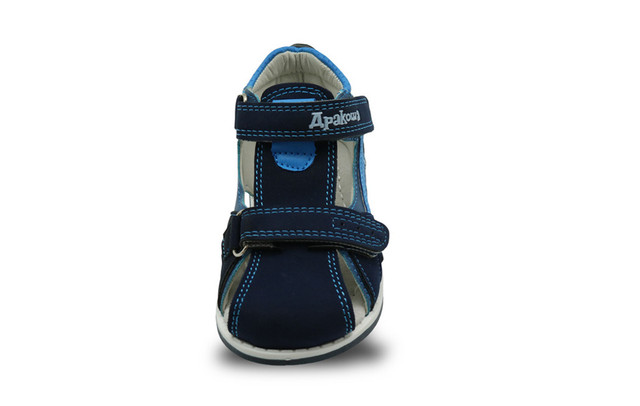 Dziecięce ortopedyczne sandały letnie dla chłopców – haczyk i pętla, zamknięty czubek, sportowe, PU skórzane - Wianko - 56