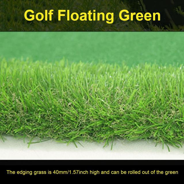 Zielony zestaw golfowy do gry w basenie - Golf pływający, piłka, tee, puchar, flaga, mata - Wianko - 8