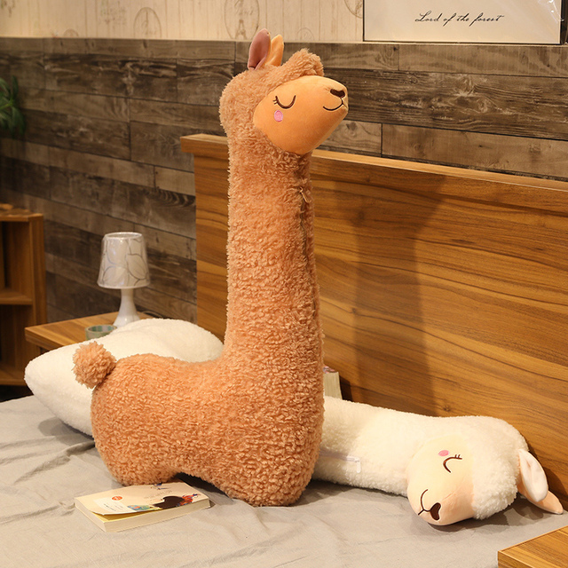 130cm Piękna Duża Zabawka Pluszowa Alpaka Japońska - Alpacasso Softy - Słodkie Alpacasso Lamy - Dla Dzieci, Dziewczyn - Prezent - Wianko - 12