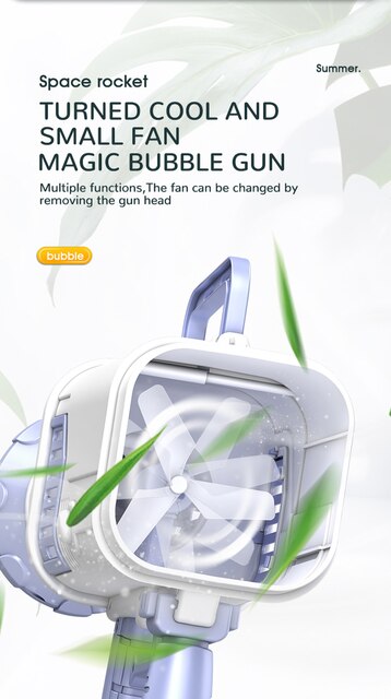 Gatling Bubble Pistolet dla Dzieci z Automatycznym Ładowaniem, 64 Otwory, Elektryczna Maszyna do Baniek Mydlanych, Zabawka na Lato na Zewnątrz - Wianko - 6