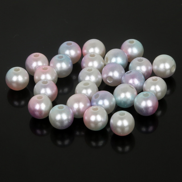 Plastikowe imitacje perłowych koralików odzieżowych 4/6/8/10mm do DIY Craft i scrapbookingu - Wianko - 3