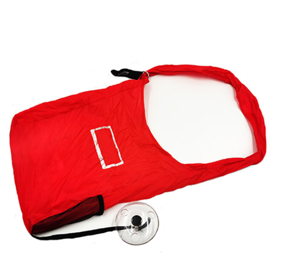 Kreatywna, przenośna torba damska na zakupy - okrągła tarcza, składana, wodoodporna, jedno ramię, nylonowa plastikowa pojemność - Wianko - 14