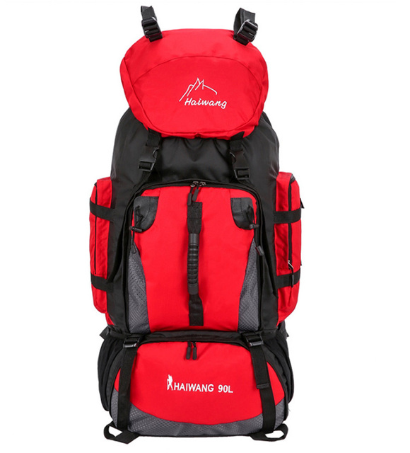 Wodoodporny plecak do wspinaczki podróżniczej - 90L, dużej pojemności, dla mężczyzn i kobiet (XA342Y) - Wianko - 7