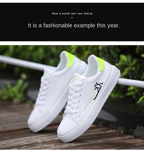 Białe buty sportowe męskie trampki luksusowej marki - skórzane buty Chaussure Homme Zapatillas - Wianko - 6