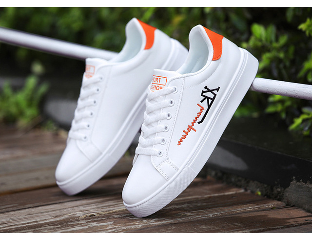 Białe buty sportowe męskie trampki luksusowej marki - skórzane buty Chaussure Homme Zapatillas - Wianko - 11