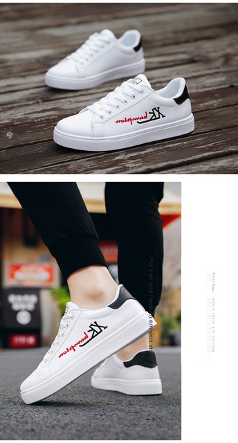 Białe buty sportowe męskie trampki luksusowej marki - skórzane buty Chaussure Homme Zapatillas - Wianko - 18