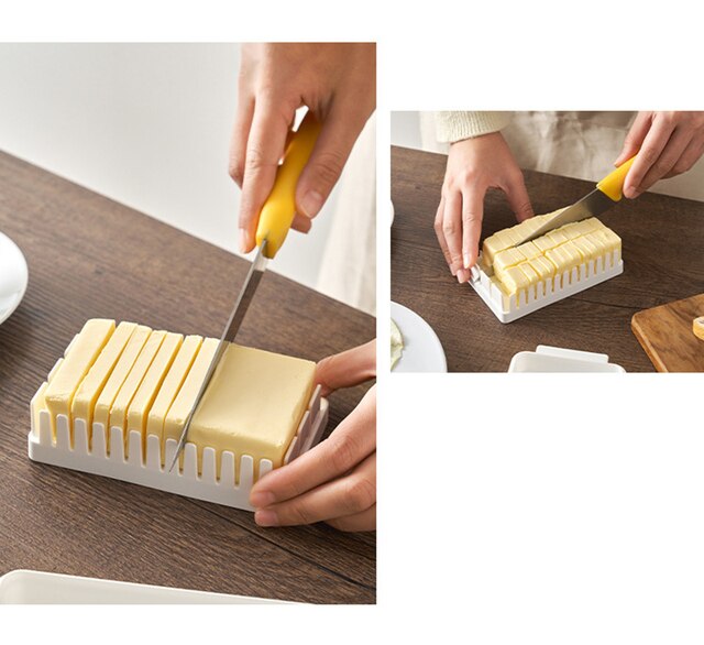 Pojemnik przezroczysty do cięcia masła i przechowywania serów - Split Crisper - Wianko - 9