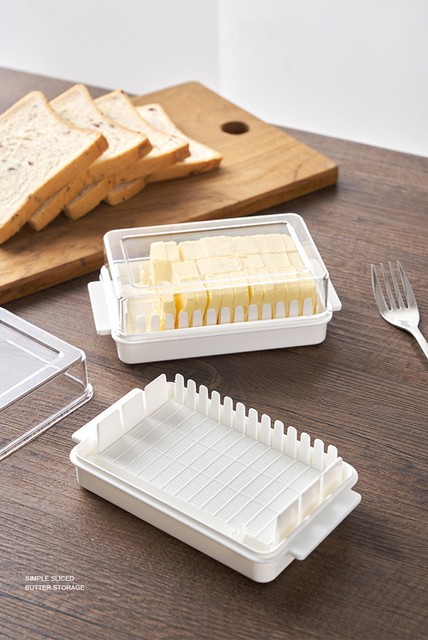 Pojemnik przezroczysty do cięcia masła i przechowywania serów - Split Crisper - Wianko - 1