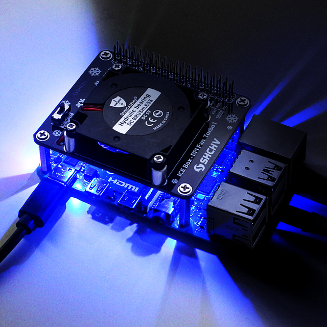 Rozszerzenie GPIO ICE Turbo wentylator z diodą LED do Raspberry Pi 4B/3B+/3B - Wianko - 10